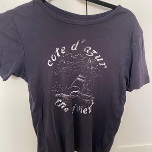 Black PacSun graphic tee